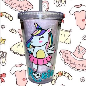 ONE custom gift Name 16 ounce tumbler, lid and straw, bpa-free